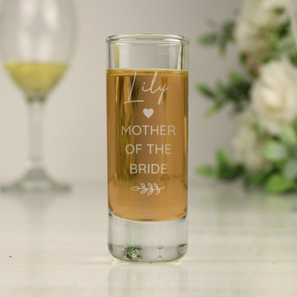 Personalised Free Text Botanical Shot Glass - MK&JD Gifts