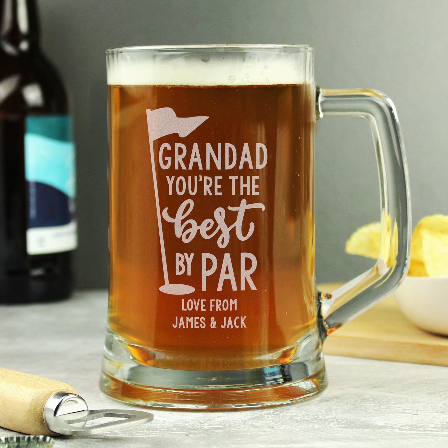 Personalised Best By Par Tankard - MK&JD Gifts