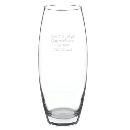 Personalised Tapered Bullet Vase - MK&JD Gifts