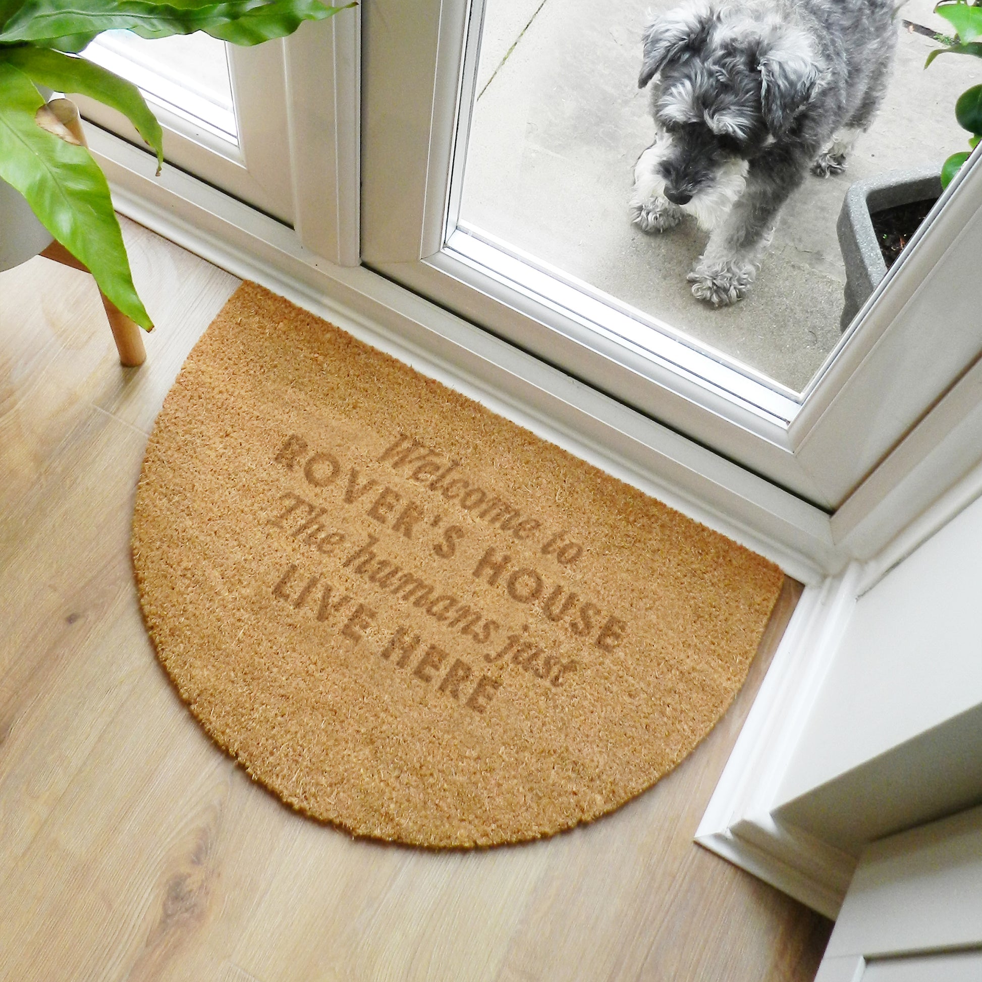 Personalised Free Text Half Moon Indoor Doormat - MK&JD Gifts