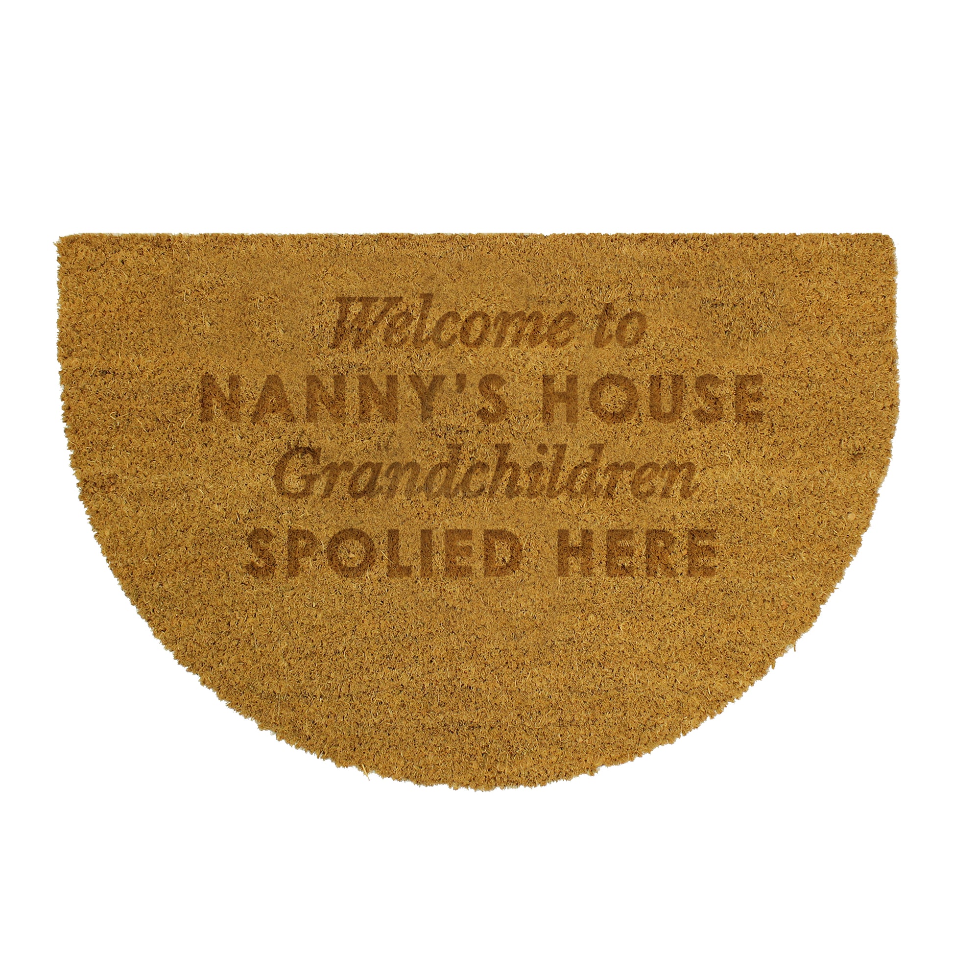 Personalised Free Text Half Moon Indoor Doormat - MK&JD Gifts