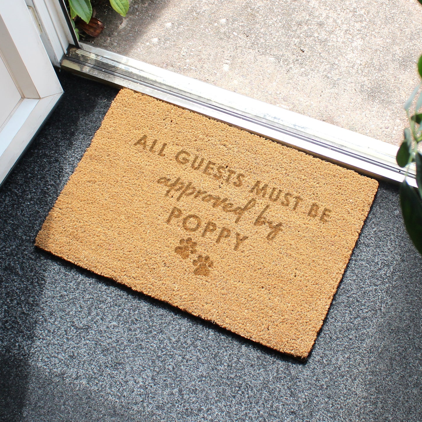 Personalised Approved By The Pet Rectangle Indoor Doormat - MK&JD Gifts