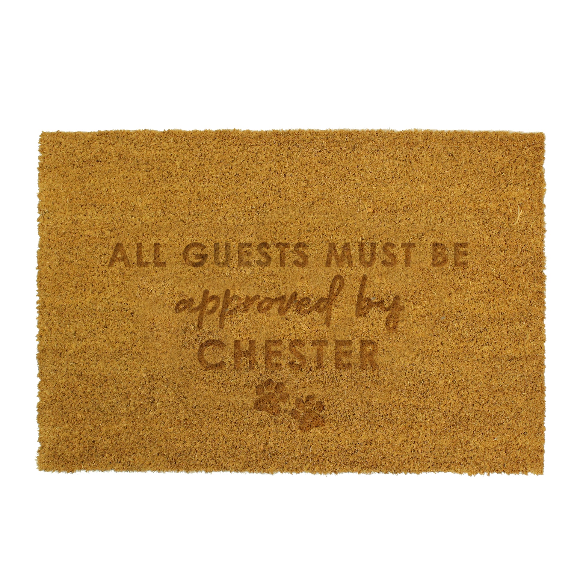 Personalised Approved By The Pet Rectangle Indoor Doormat - MK&JD Gifts