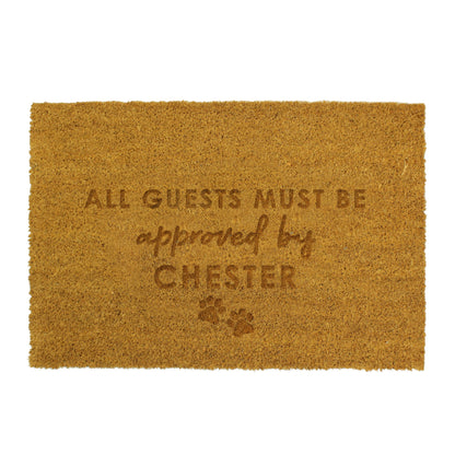 Personalised Approved By The Pet Rectangle Indoor Doormat - MK&JD Gifts