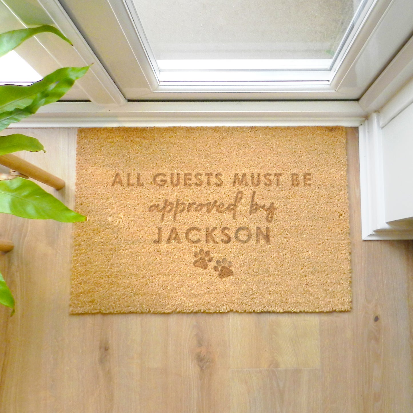 Personalised Approved By The Pet Rectangle Indoor Doormat - MK&JD Gifts
