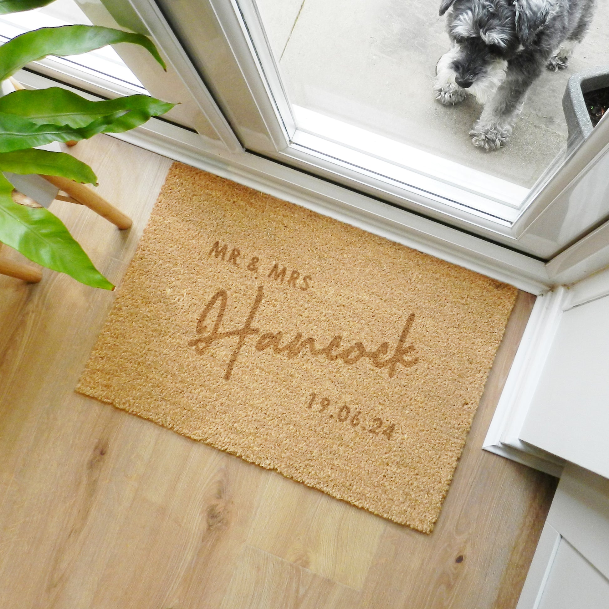 Personalised Couples Rectangle Indoor Doormat - MK&JD Gifts