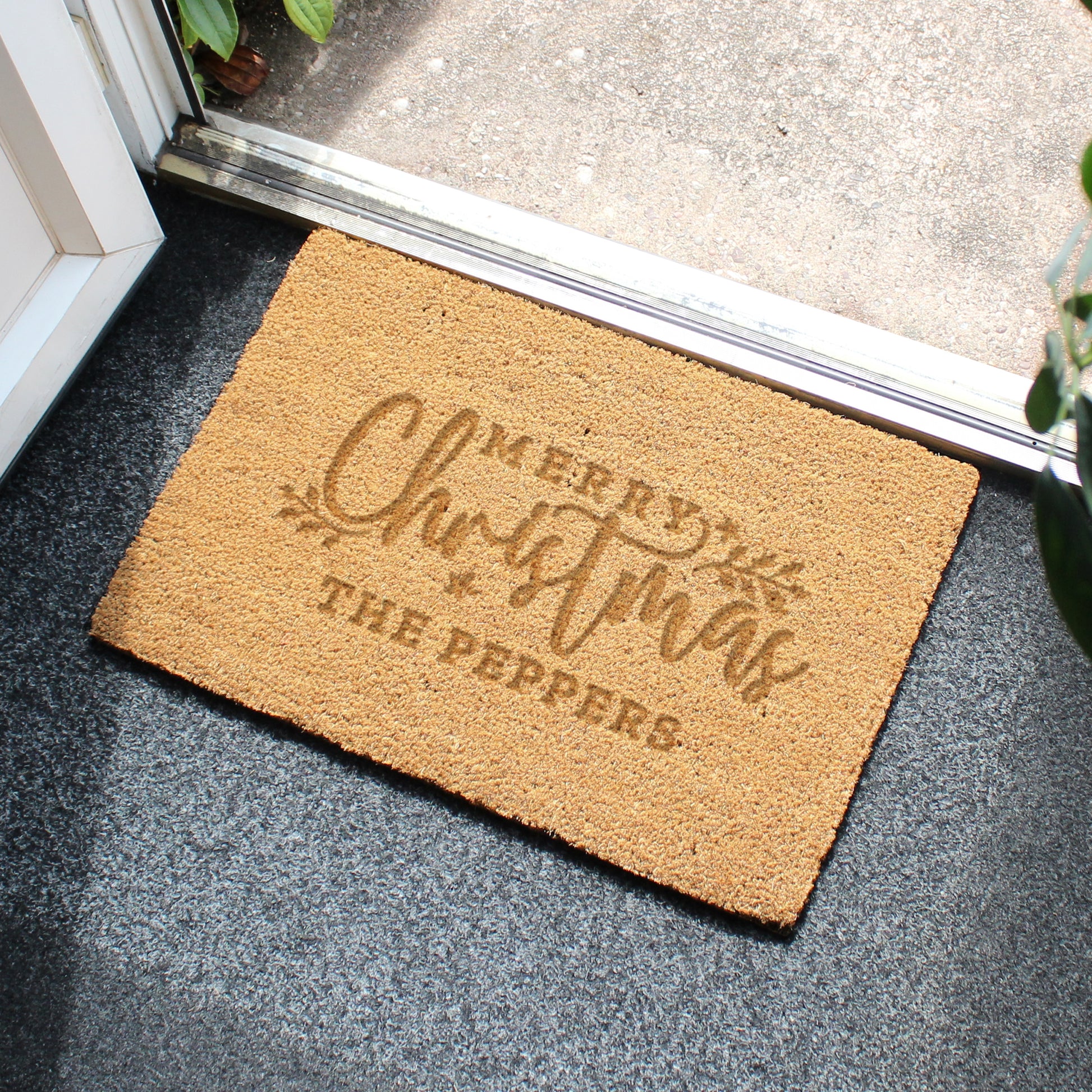 Personalised Christmas Rectangle Indoor Doormat - MK&JD Gifts