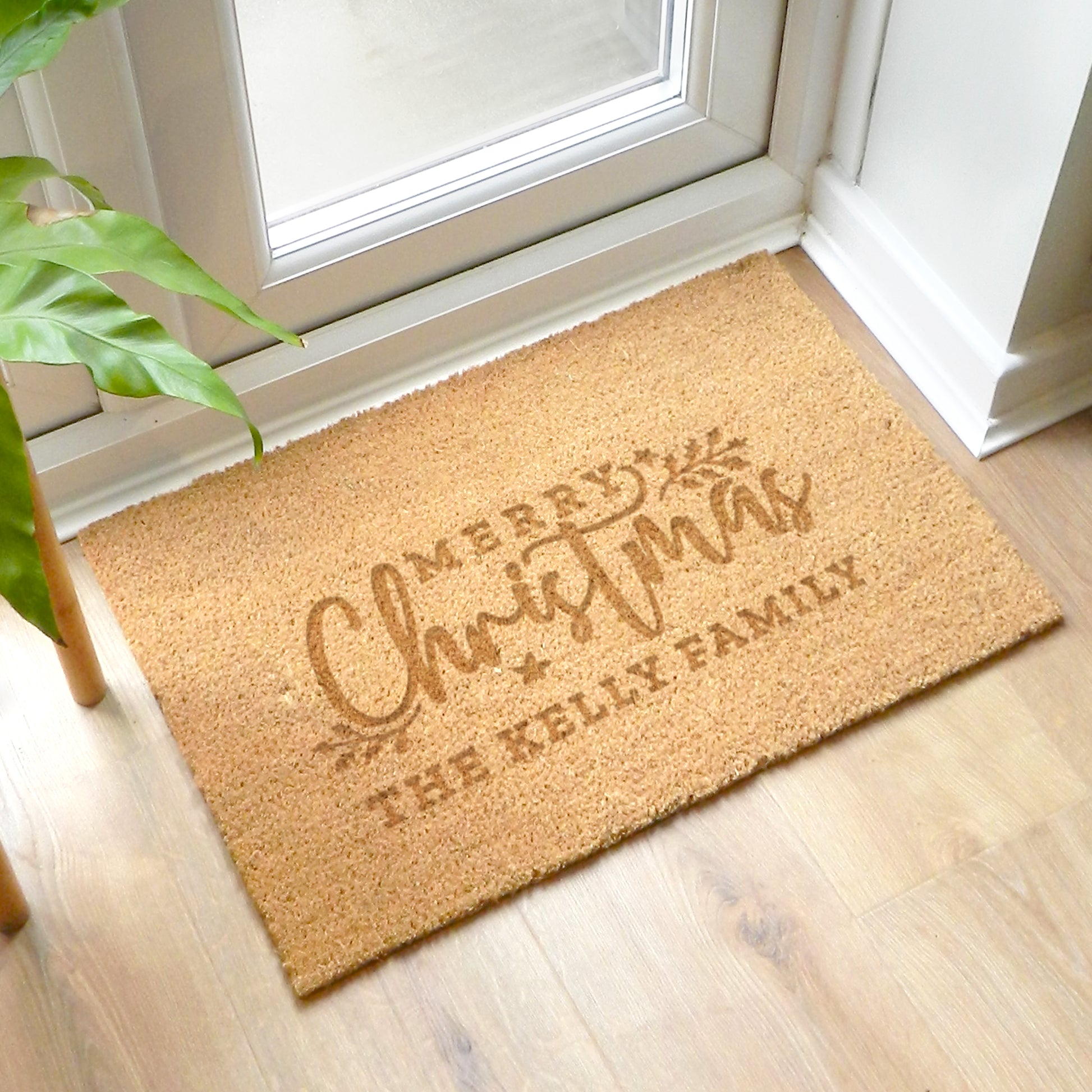 Personalised Christmas Rectangle Indoor Doormat - MK&JD Gifts