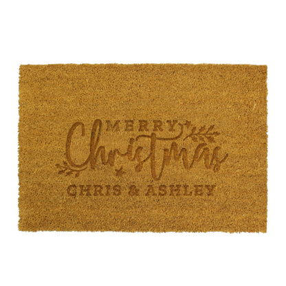 Personalised Christmas Rectangle Indoor Doormat - MK&JD Gifts