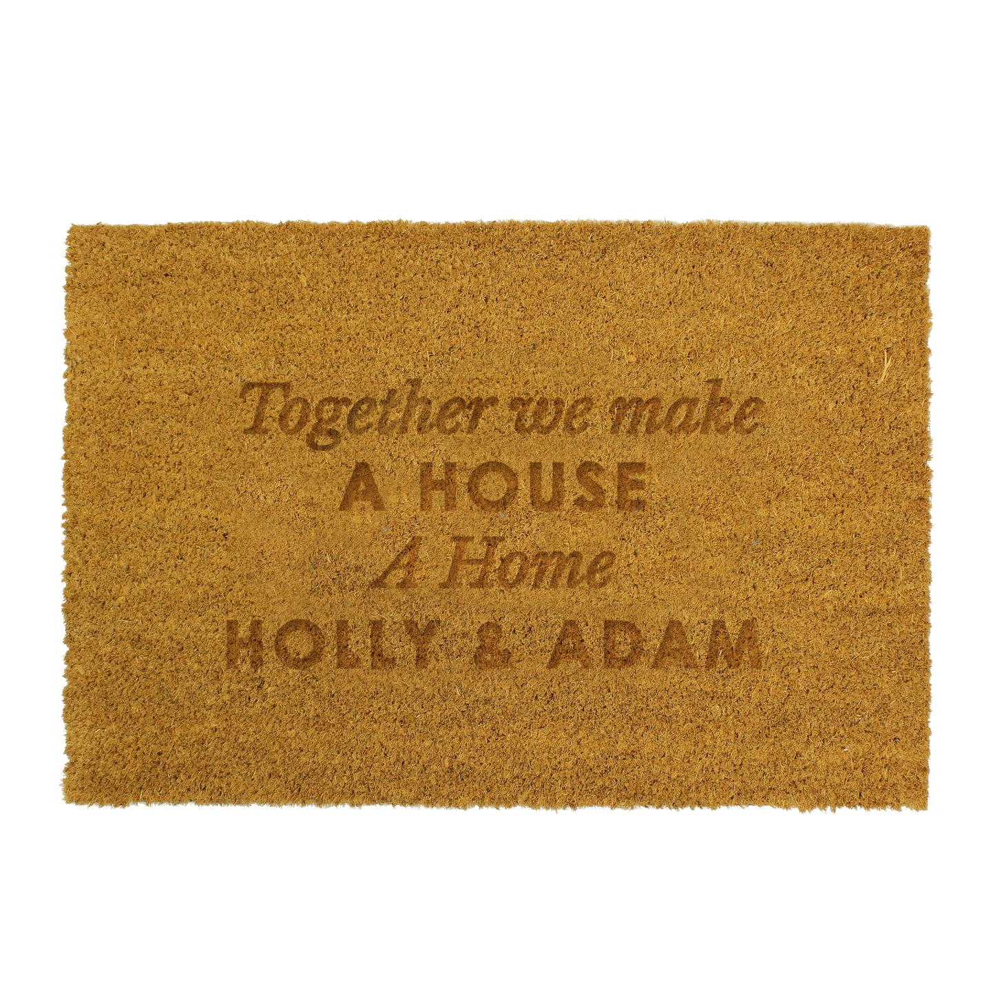 Personalised Free Text Rectangle Indoor Doormat - MK&JD Gifts
