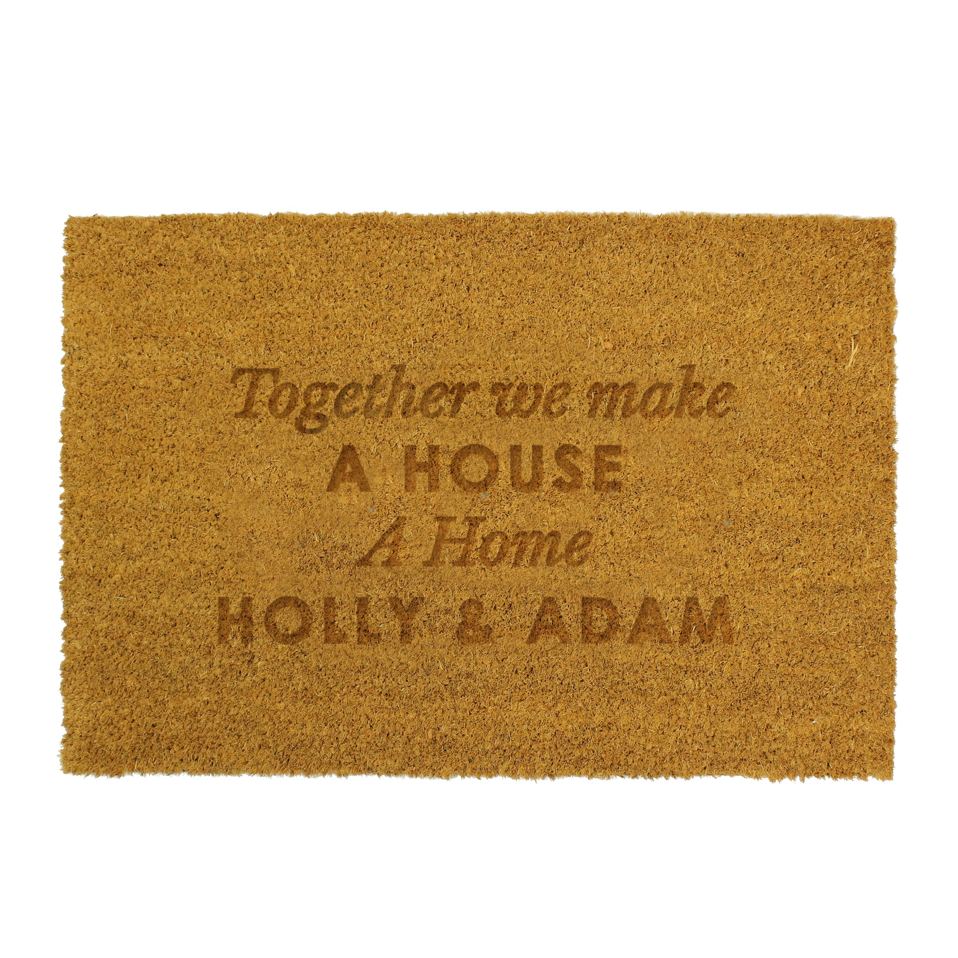 Personalised Free Text Rectangle Indoor Doormat - MK&JD Gifts