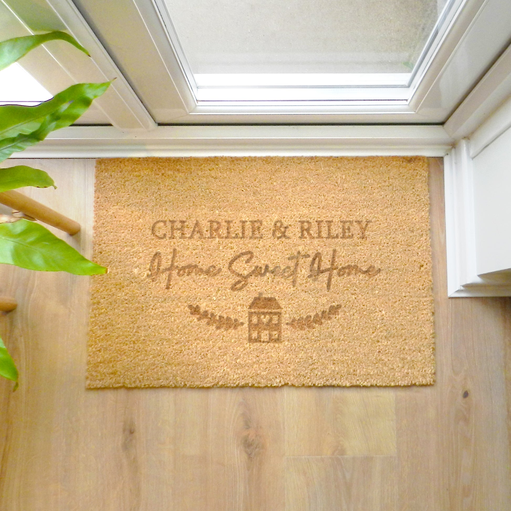 Personalised Home Sweet Home Rectangle Indoor Doormat - MK&JD Gifts