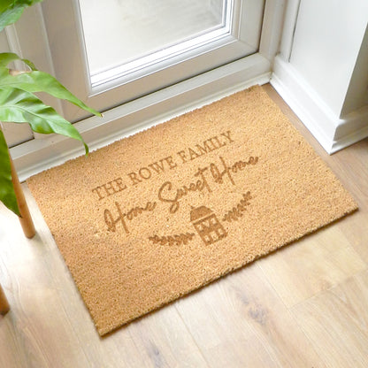 Personalised Home Sweet Home Rectangle Indoor Doormat - MK&JD Gifts