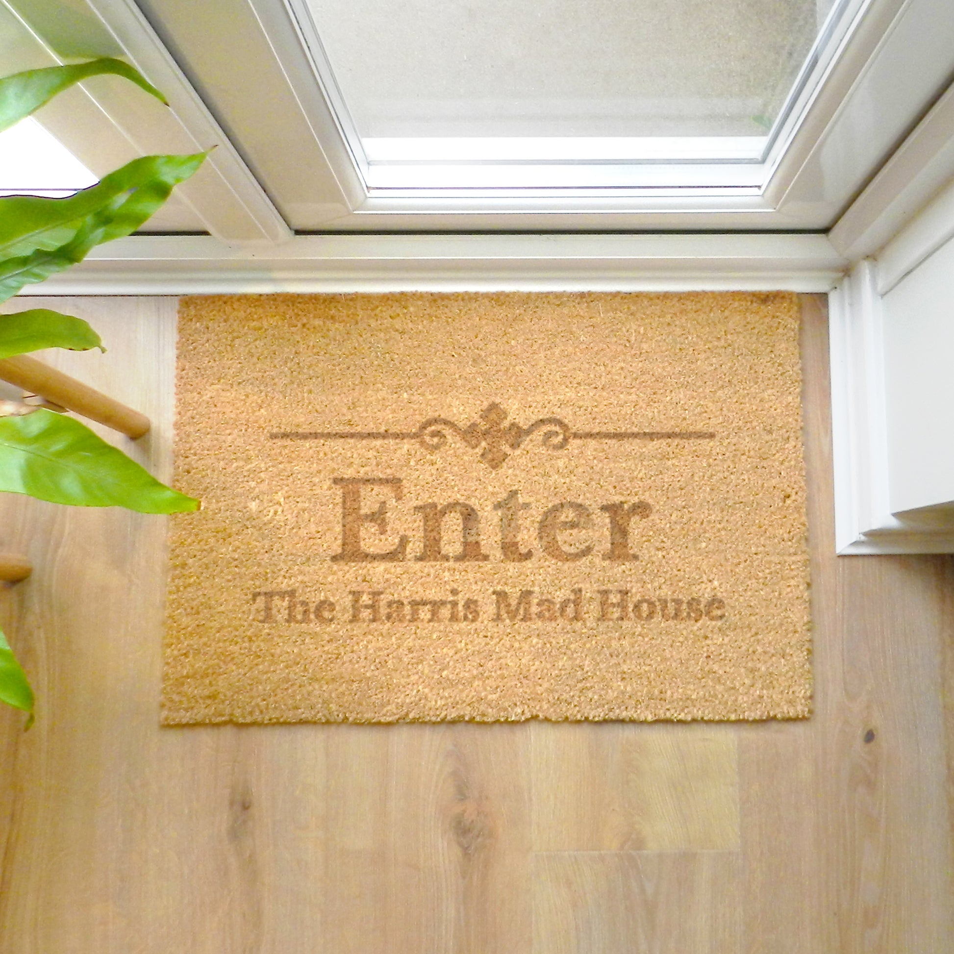 Personalised Ornate Rectangle Indoor Doormat - MK&JD Gifts
