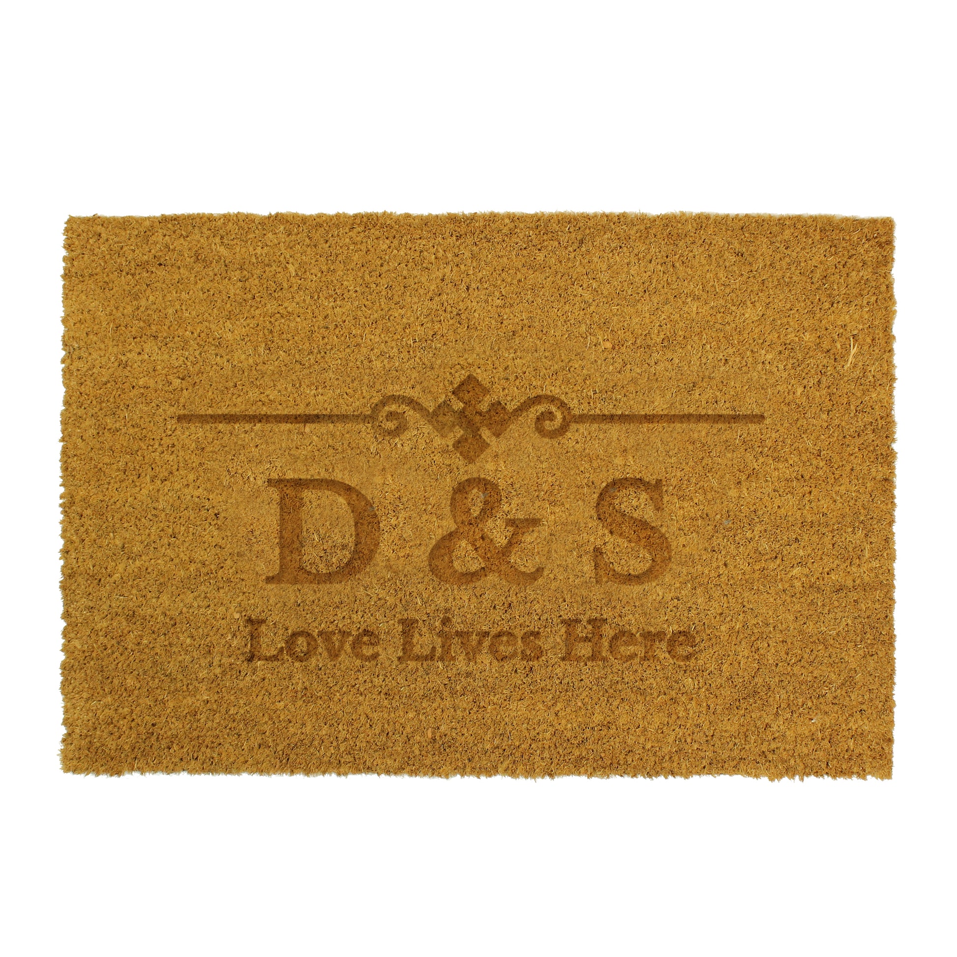 Personalised Ornate Rectangle Indoor Doormat - MK&JD Gifts