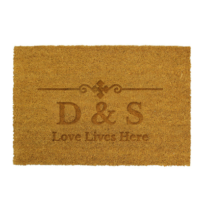 Personalised Ornate Rectangle Indoor Doormat - MK&JD Gifts