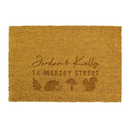 Personalised Autumnal Rectangle Doormat