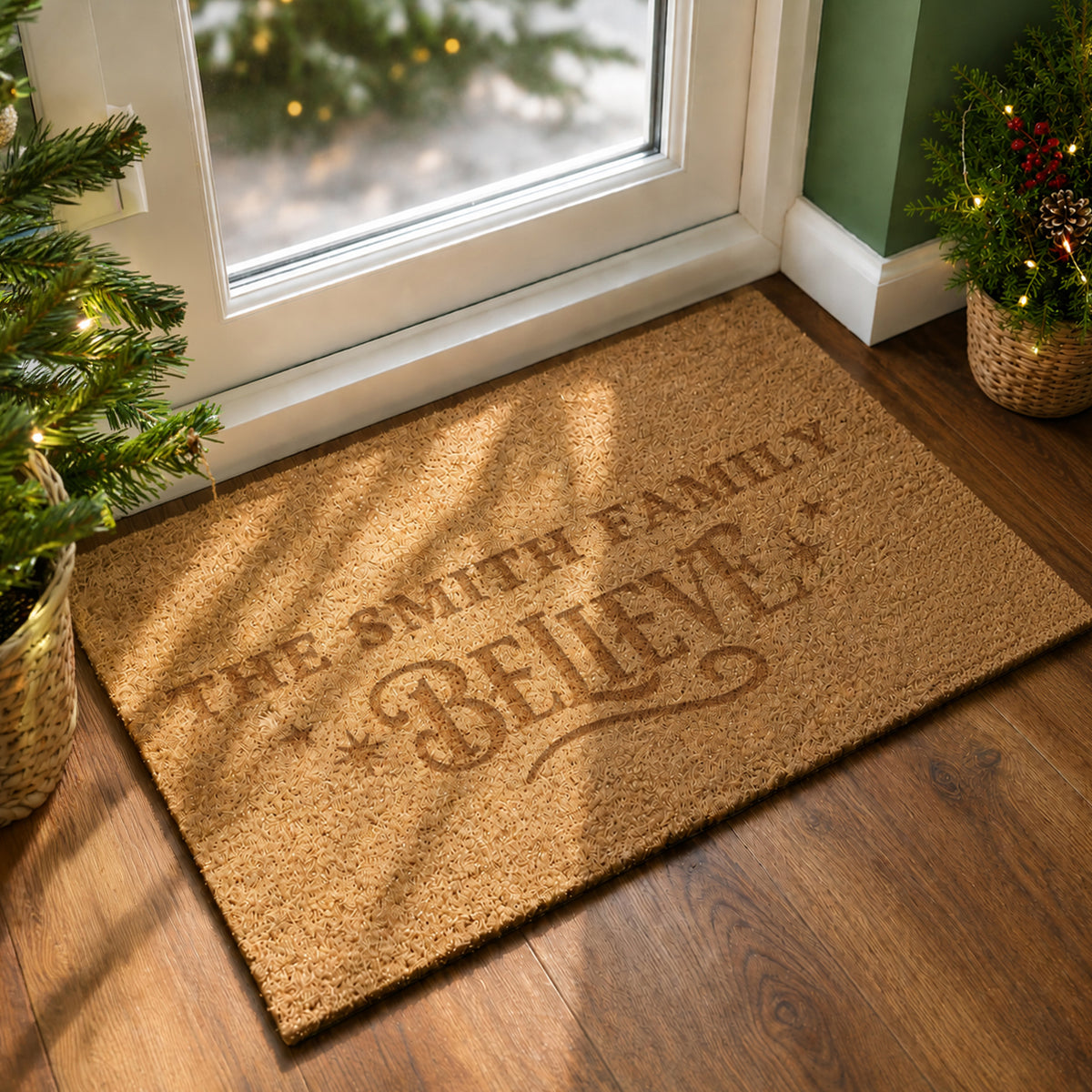 Personalised Believes Rectangle Indoor Doormat - MK&JD Gifts