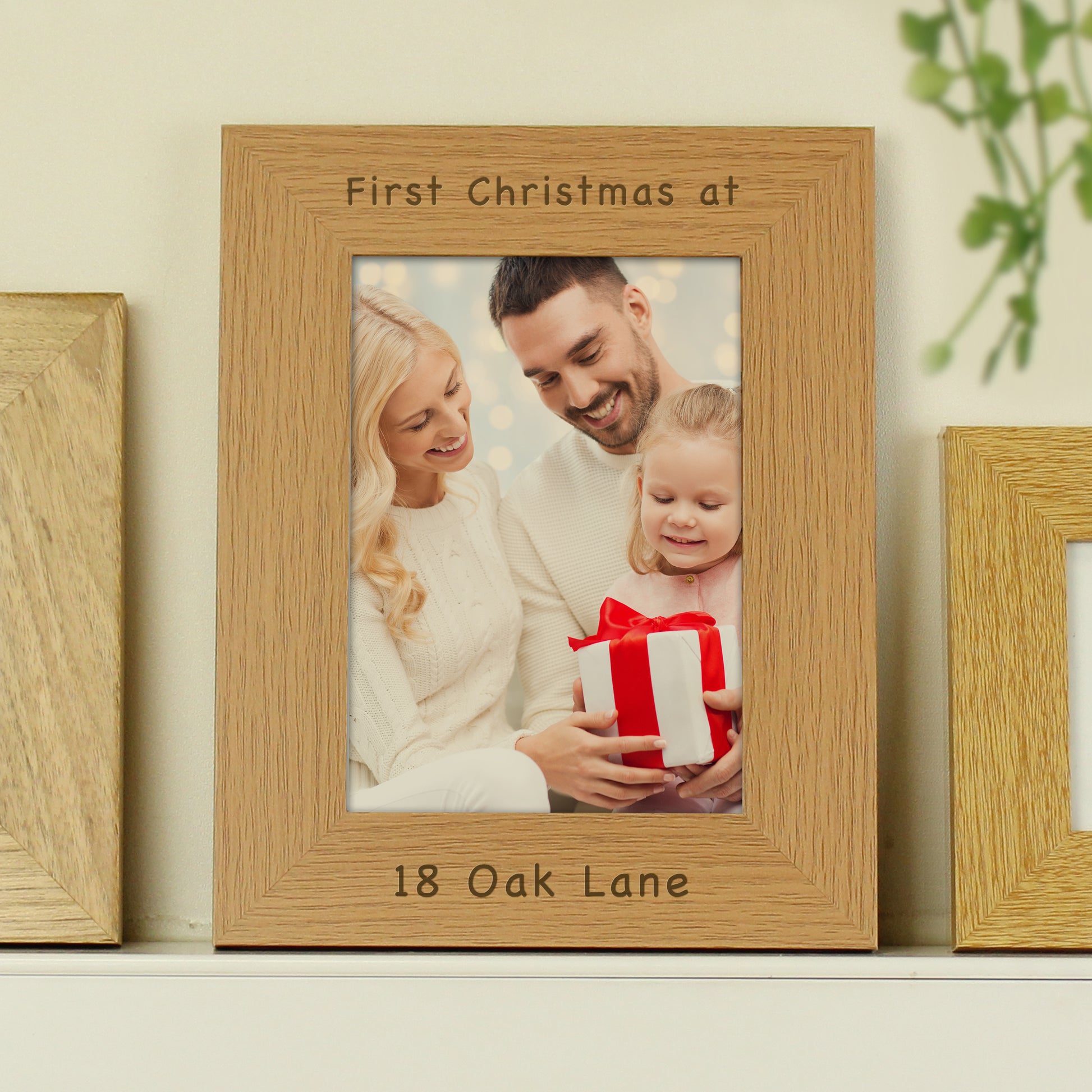 Personalised 5x7 Oak Finish Photo Frame - MK&JD Gifts