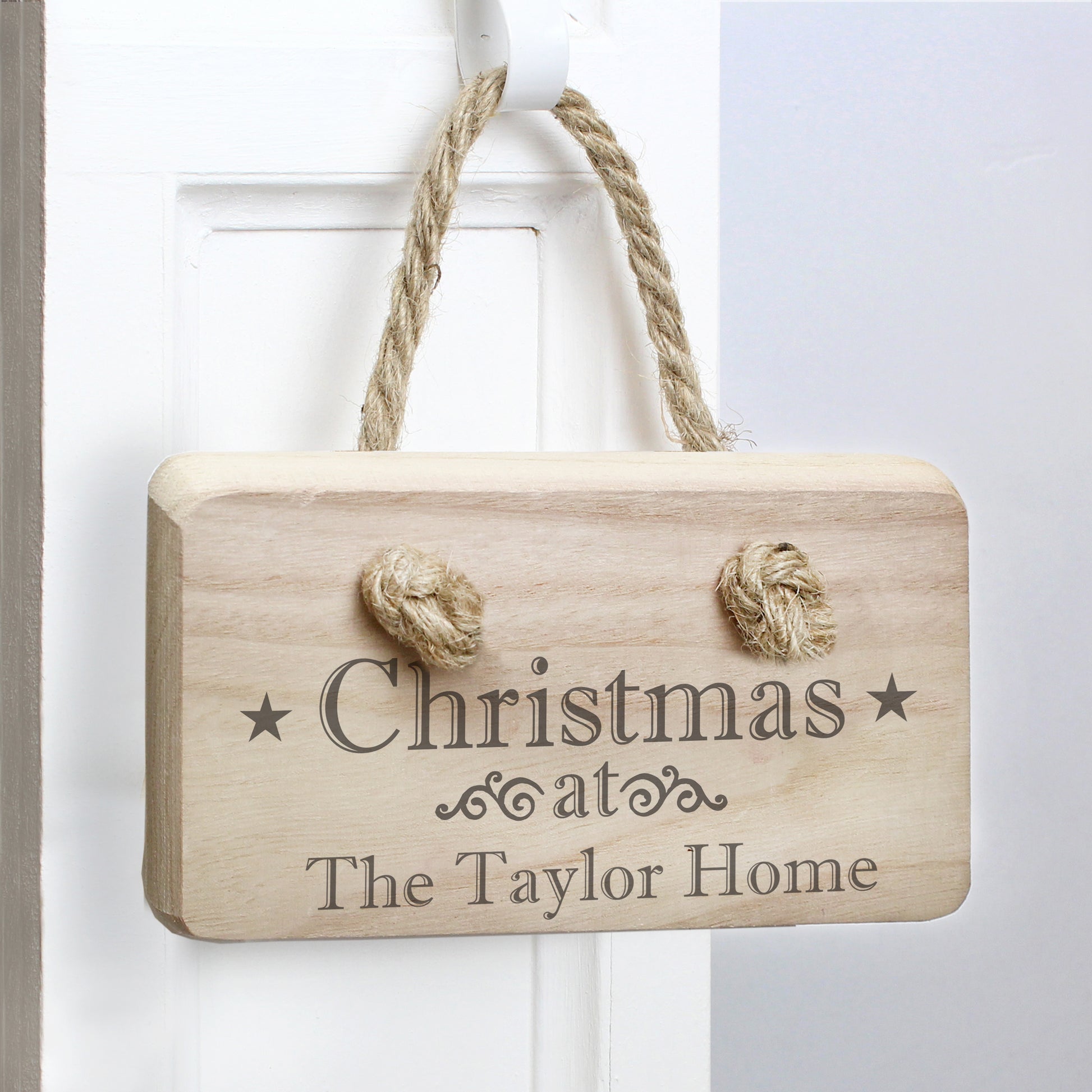 Personalised Christmas Wooden Sign - MK&JD Gifts