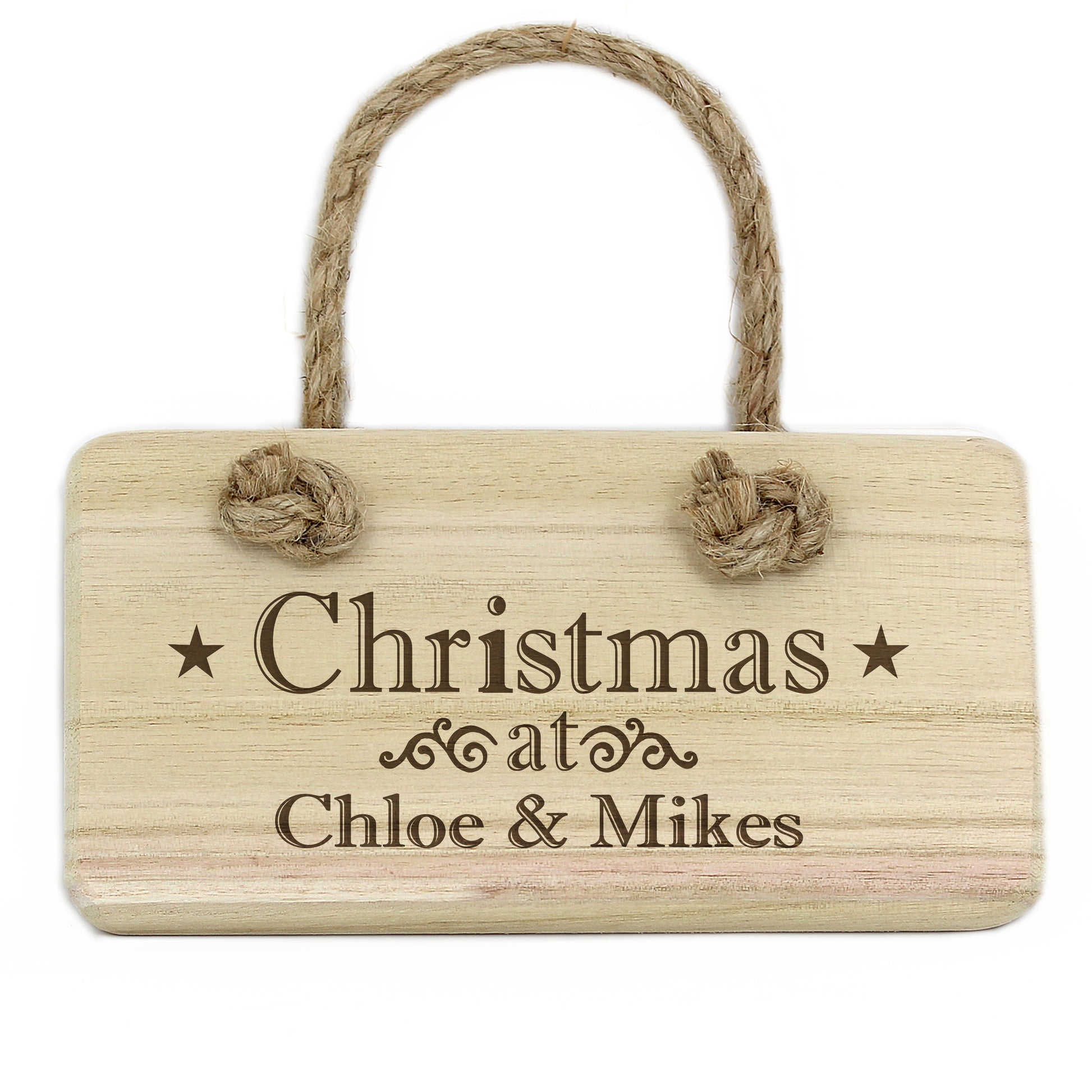 Personalised Christmas Wooden Sign - MK&JD Gifts
