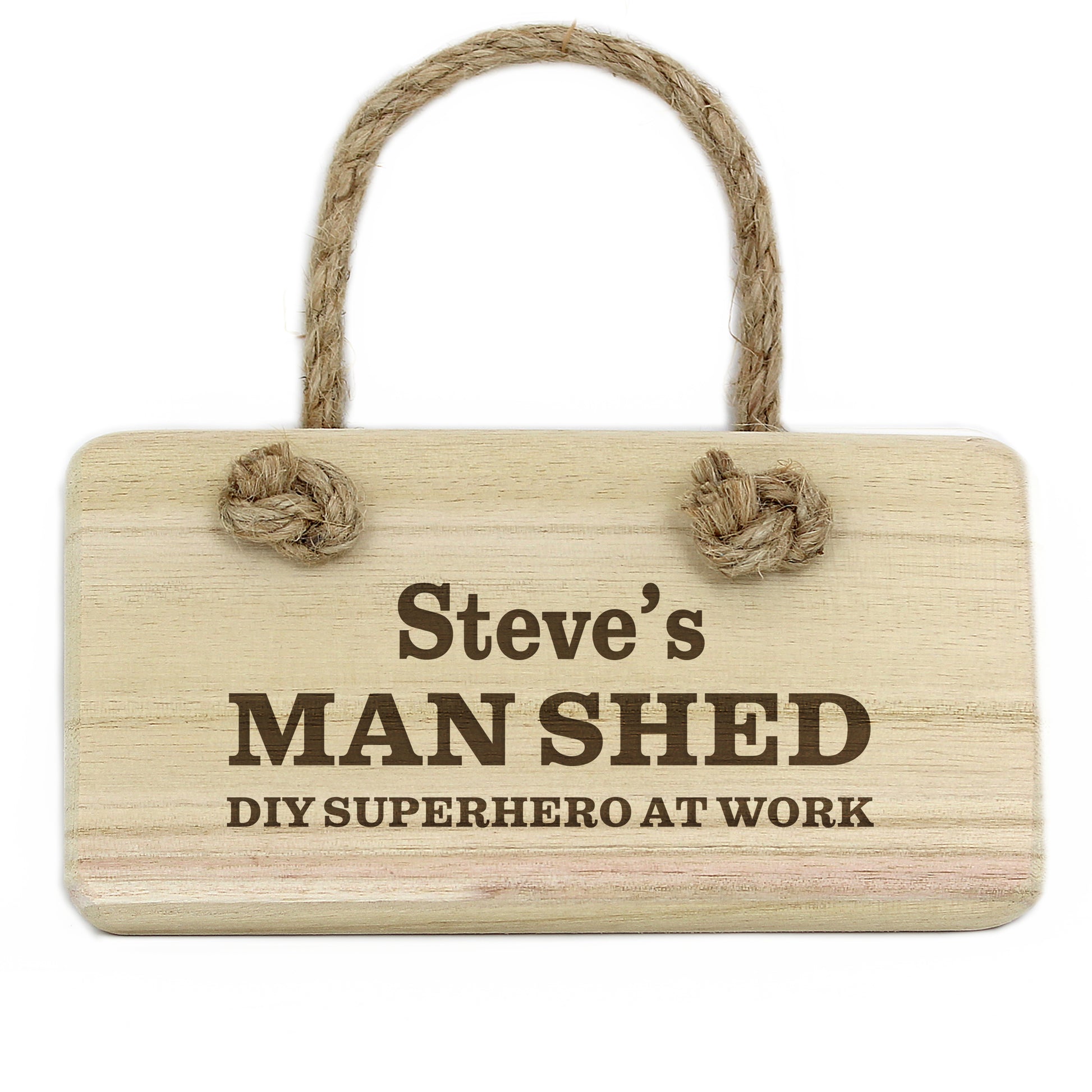 Personalised Man At Work Wooden Sign - MK&JD Gifts