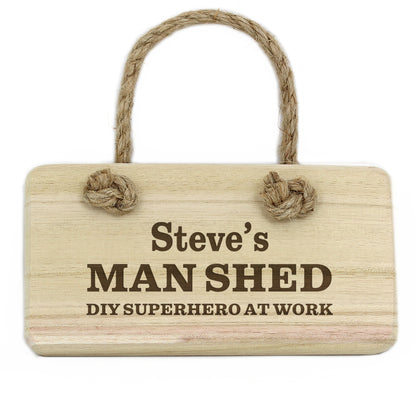 Personalised Man At Work Wooden Sign - MK&JD Gifts