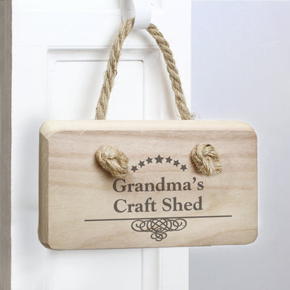 Personalised Decorative Swirl Wooden Sign - MK&JD Gifts