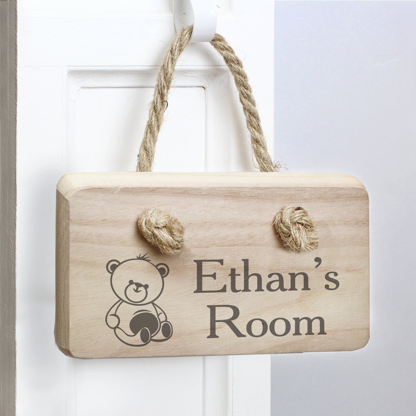 Personalised Teddy Wooden Sign - MK&JD Gifts