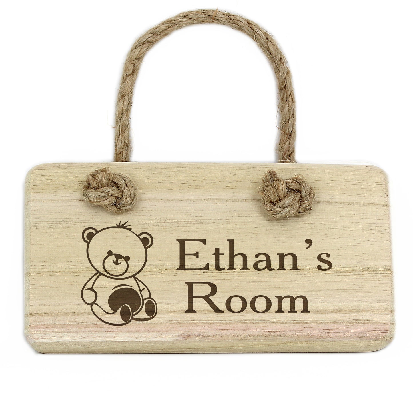 Personalised Teddy Wooden Sign - MK&JD Gifts