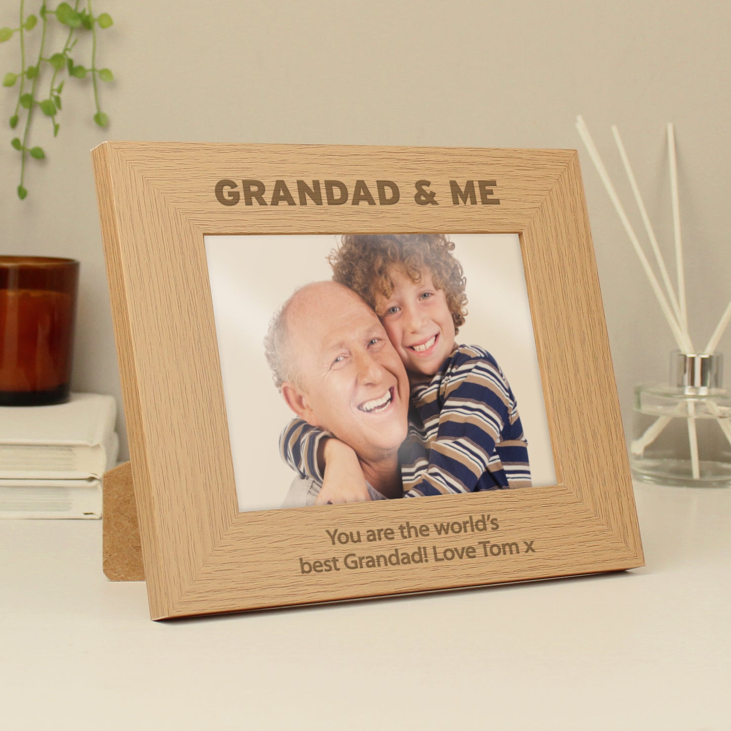 Personalised 5x7 Grandad & Me Photo Frame - MK&JD Gifts