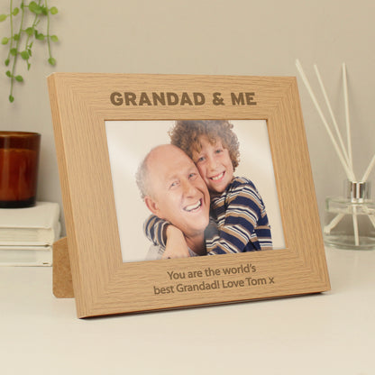 Personalised 5x7 Grandad & Me Photo Frame - MK&JD Gifts