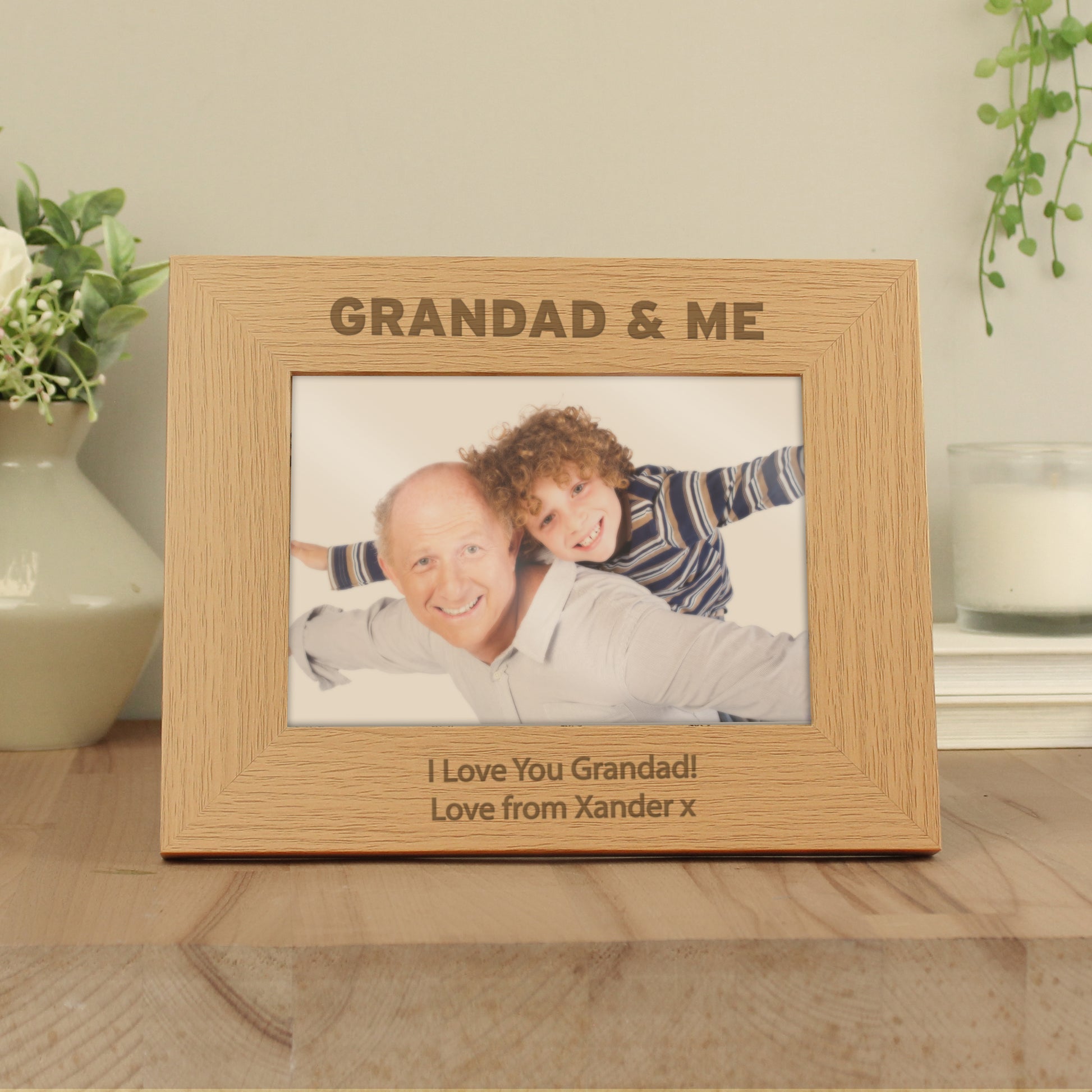 Personalised 5x7 Grandad & Me Photo Frame - MK&JD Gifts