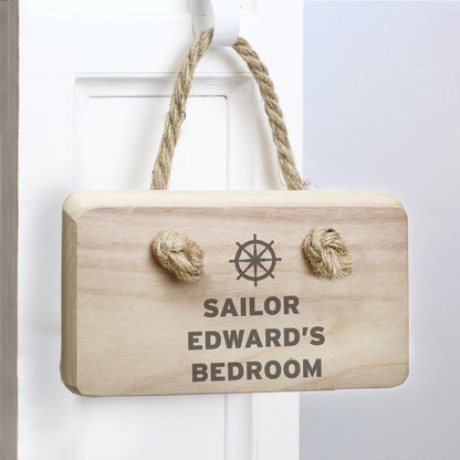 Personalised Nautical Wooden Sign - MK&JD Gifts