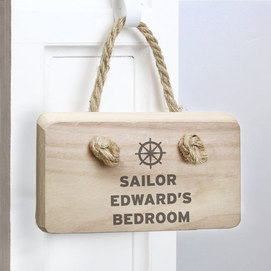 Personalised Nautical Wooden Sign - MK&JD Gifts