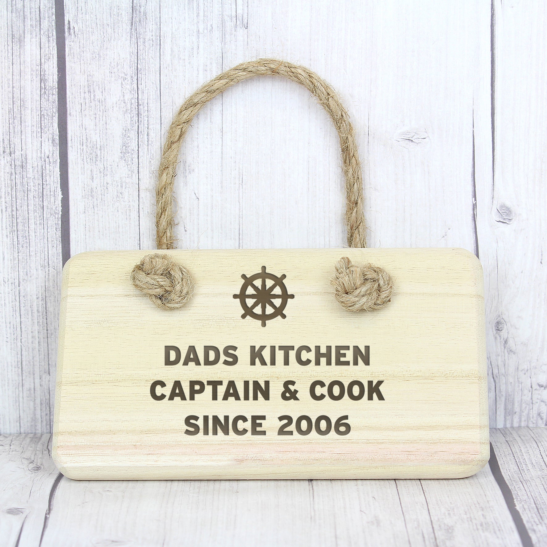 Personalised Nautical Wooden Sign - MK&JD Gifts