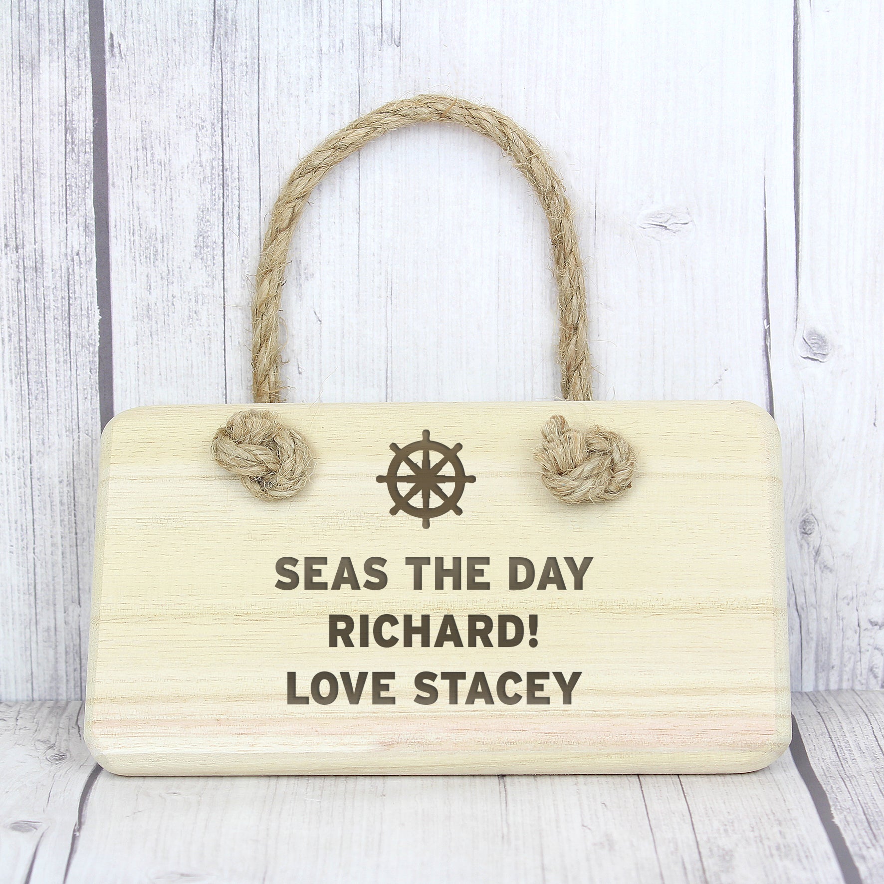 Personalised Nautical Wooden Sign - MK&JD Gifts