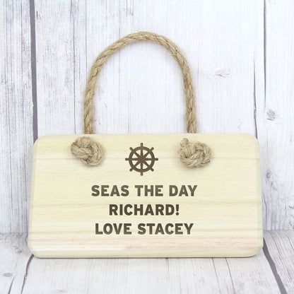 Personalised Nautical Wooden Sign - MK&JD Gifts