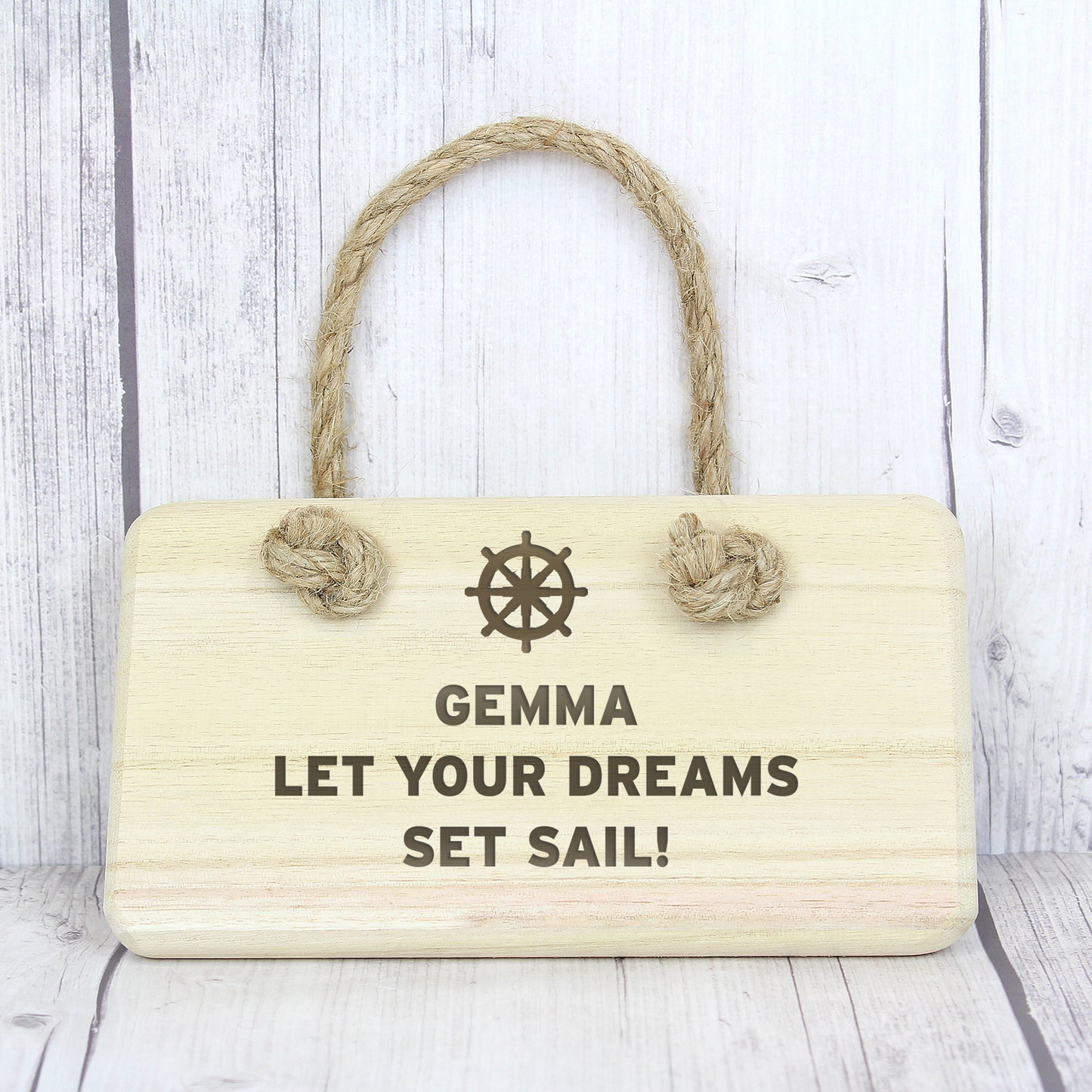 Personalised Nautical Wooden Sign - MK&JD Gifts