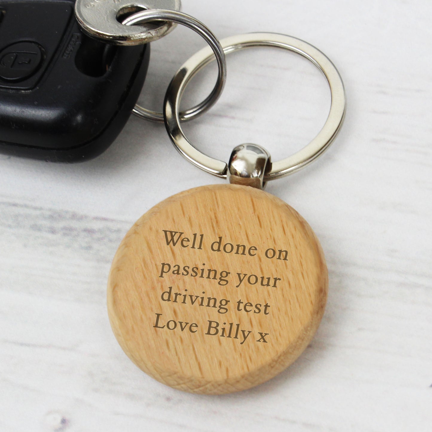 Personalised Wooden Keyring - MK&JD Gifts