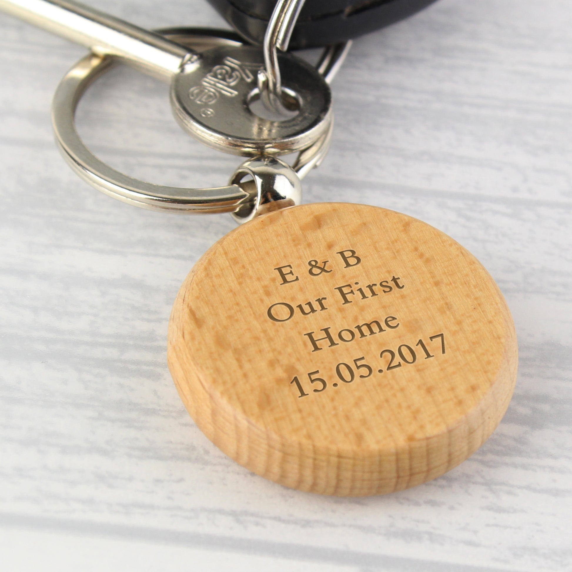 Personalised Wooden Keyring - MK&JD Gifts