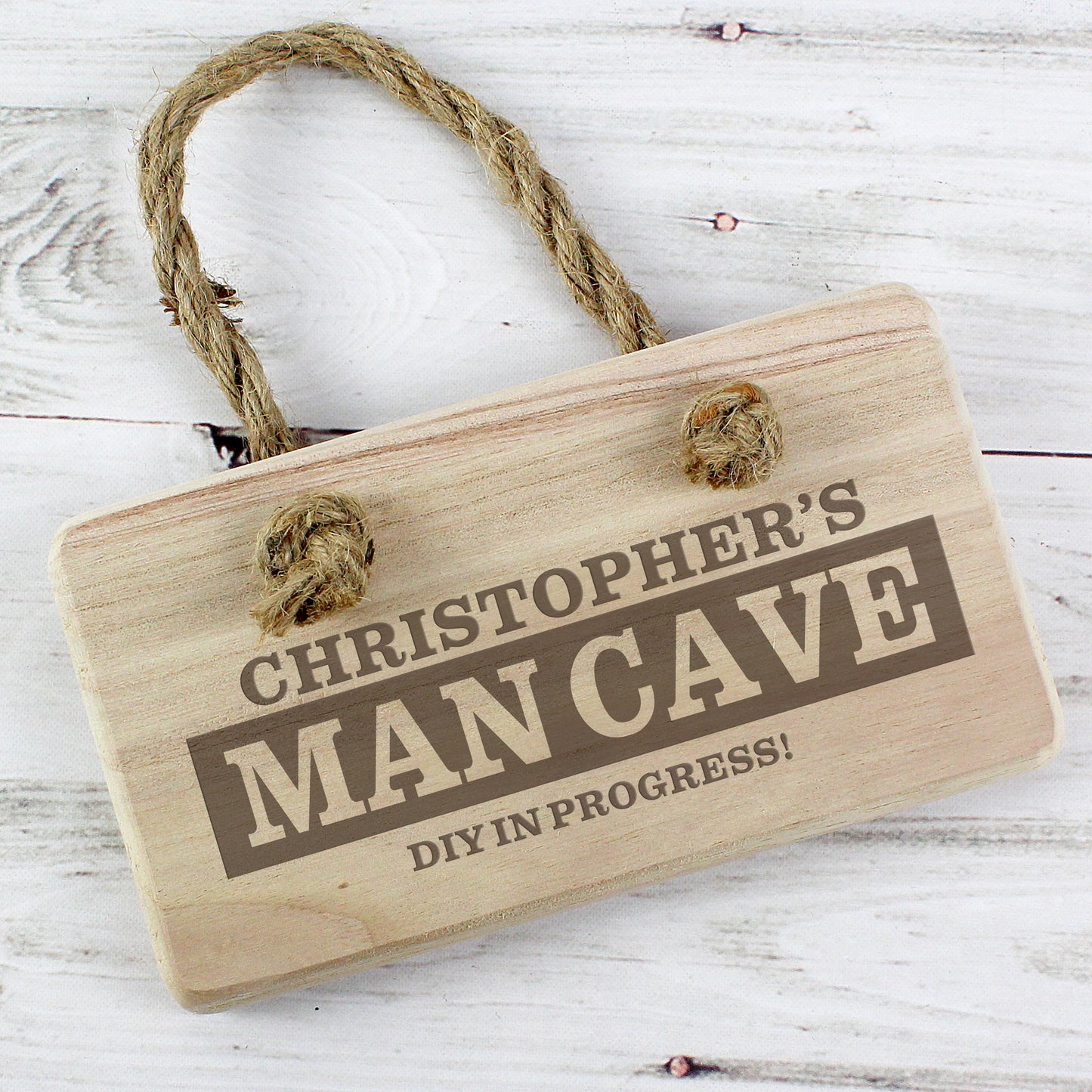 Personalised Man Cave Wooden Sign - MK&JD Gifts