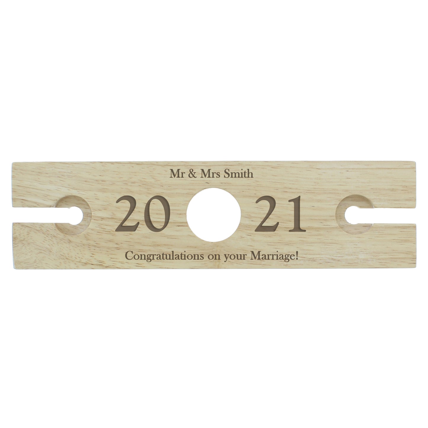 Personalised 'Year' Wine Glass & Bottle Holder - MK&JD Gifts