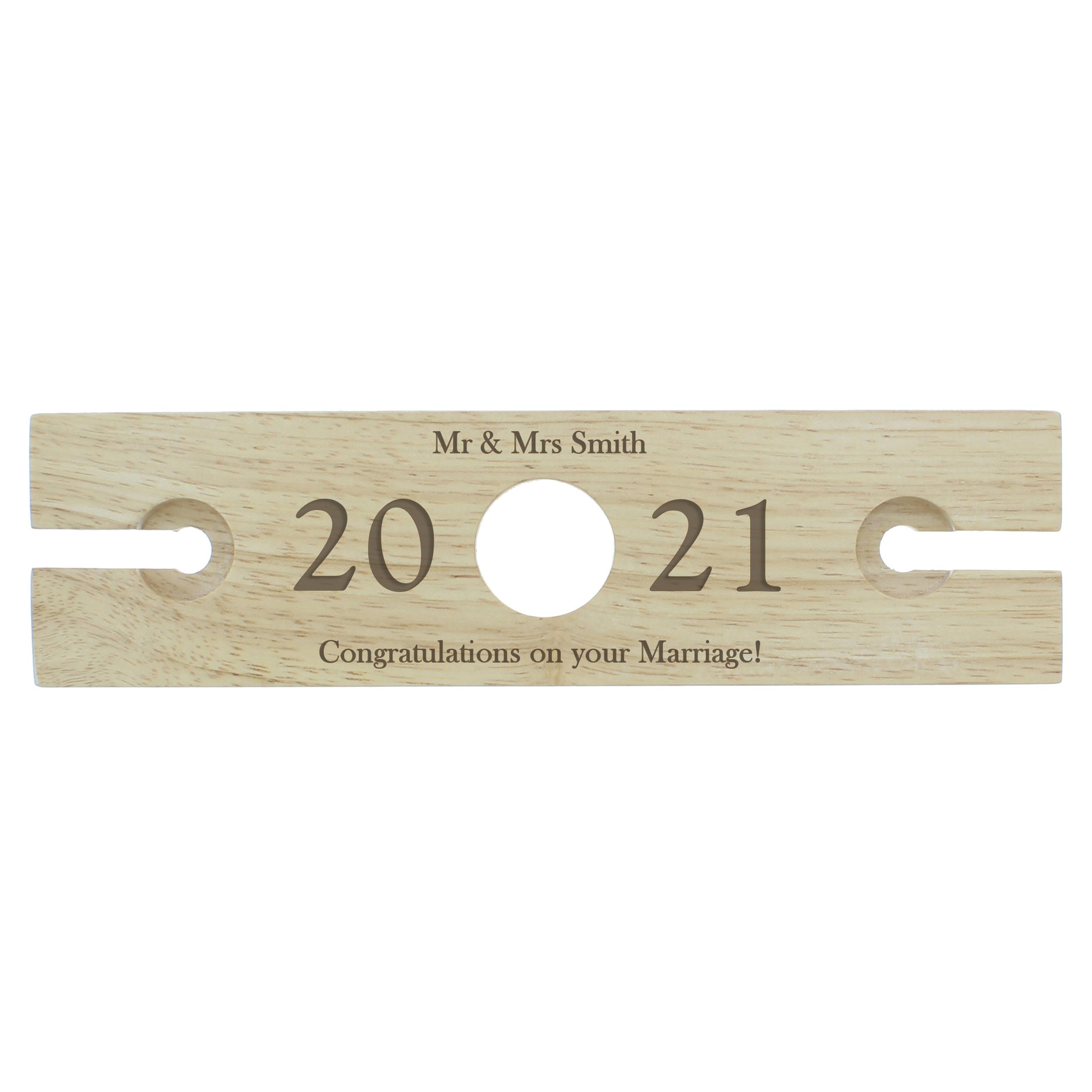 Personalised 'Year' Wine Glass & Bottle Holder - MK&JD Gifts