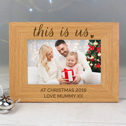Personalised 'This Is Us' 6x4 Landscape Wooden Photo Frame - MK&JD Gifts