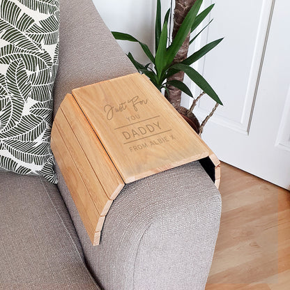 Personalised Classic Wooden Sofa Tray - MK&JD Gifts