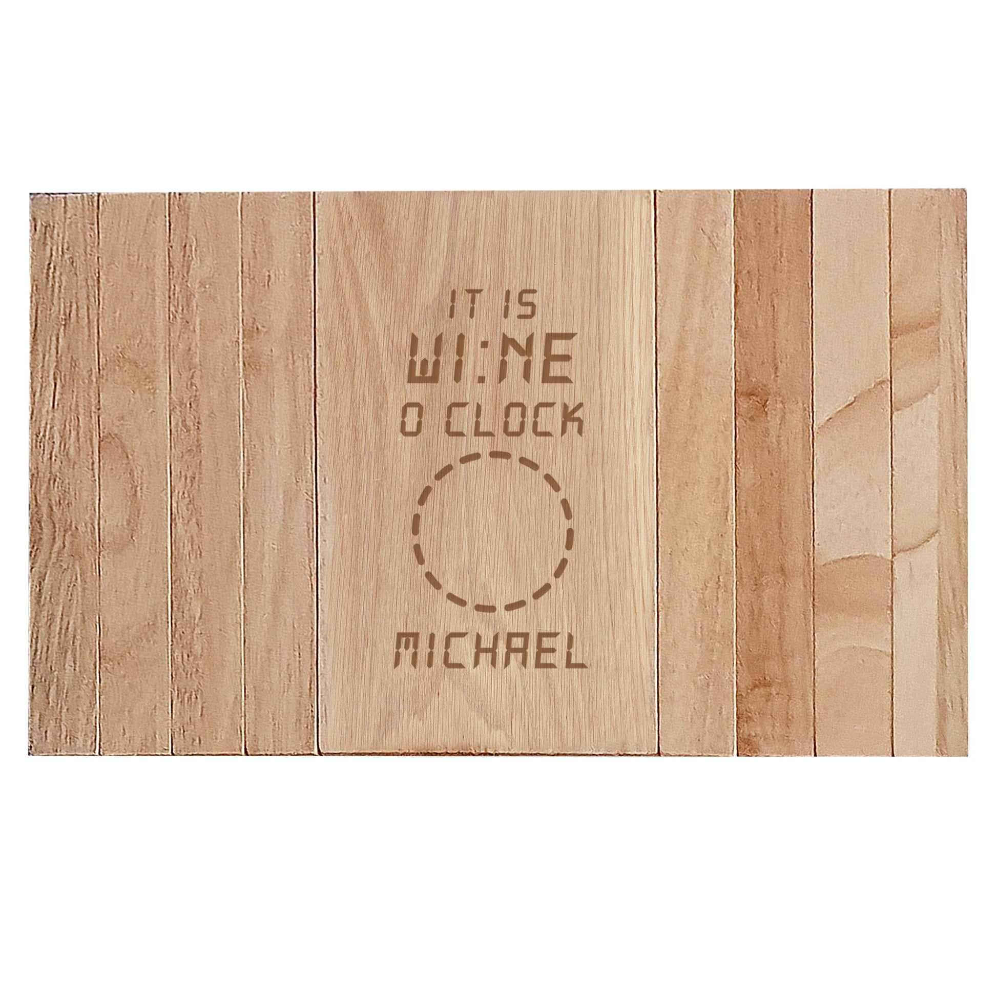 Personalised Its Wine O'Clock Wooden Sofa Tray - MK&JD Gifts