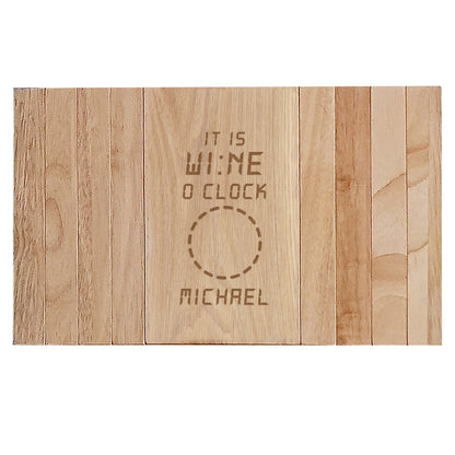 Personalised Its Wine O'Clock Wooden Sofa Tray - MK&JD Gifts