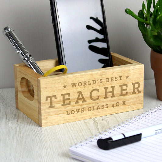 Personalised Worlds Best Mini Wooden Crate - MK&JD Gifts