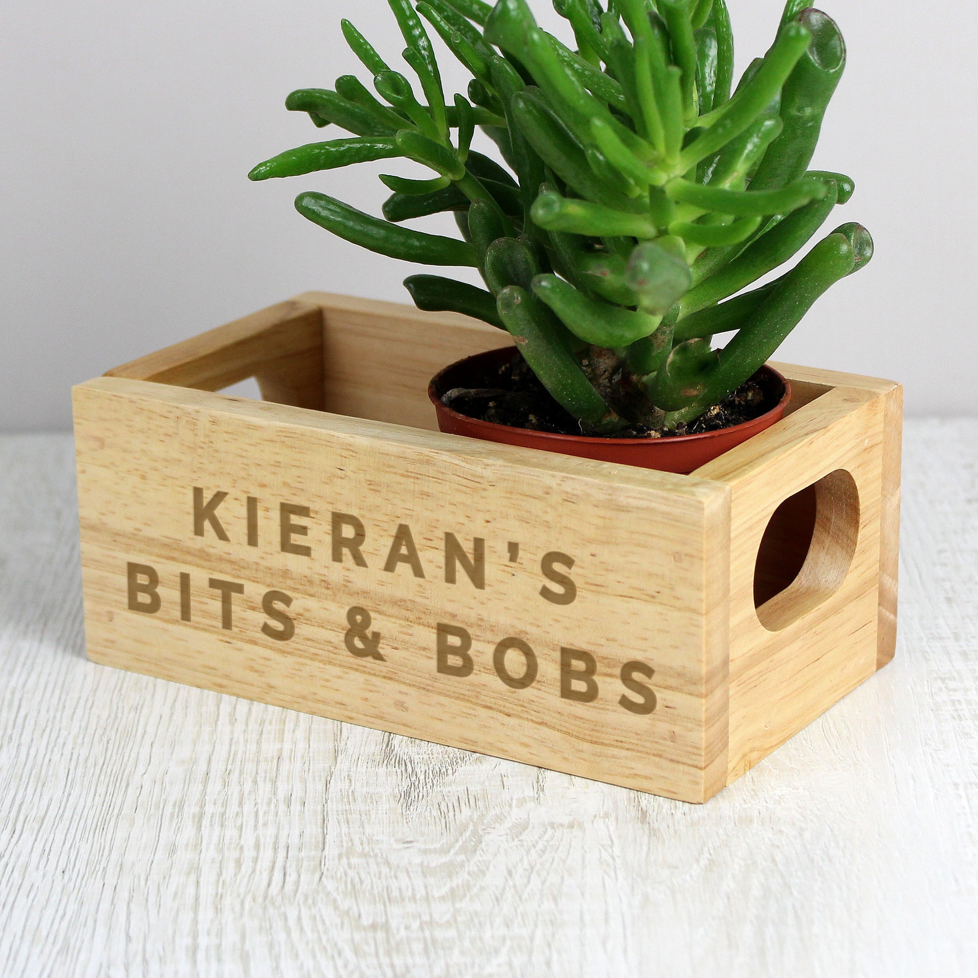 Personalised Bits & Bobs Mini Wooden Crate - MK&JD Gifts